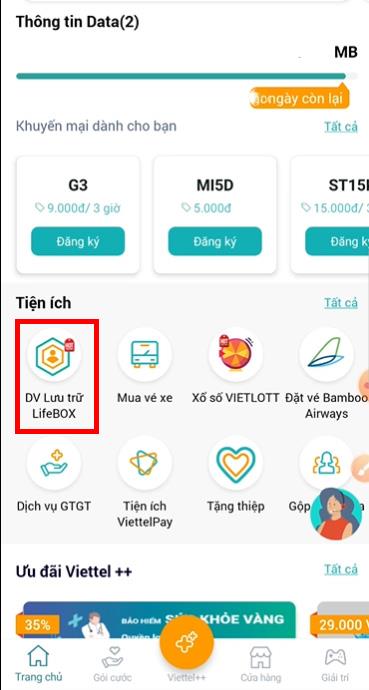 LifeBOX – Viettel internetinės saugojimo paslaugos naudojimo instrukcijos