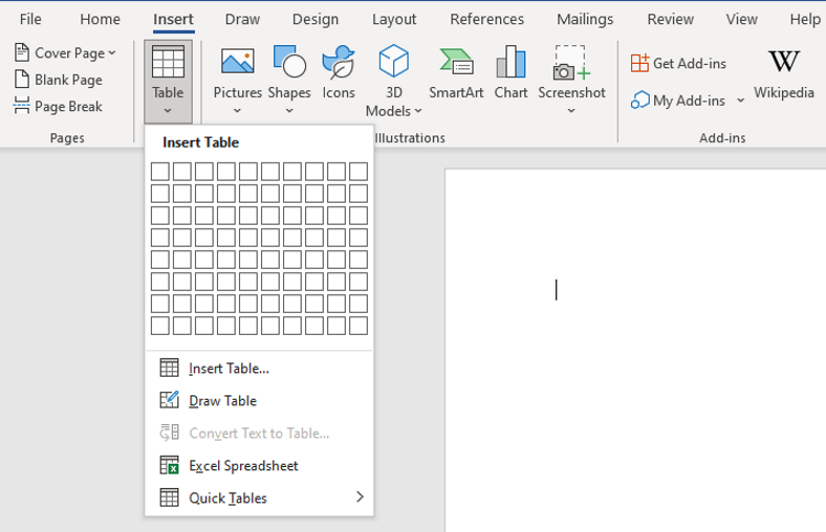 Com utilitzar Draw Table a Microsoft Word