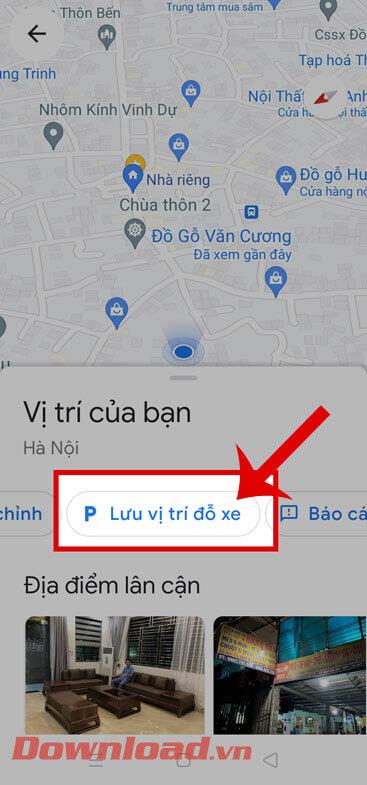 Instruccions per desar les ubicacions d'aparcament a Google Maps