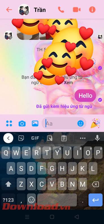 Kā nosūtīt ziņojumus ar vārda efektiem pakalpojumā Facebook Messenger