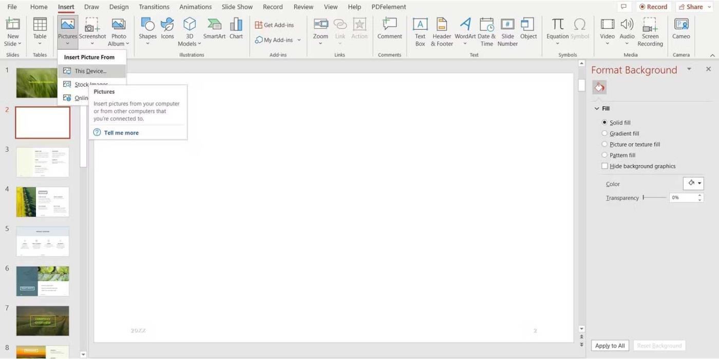 Kako zasukati besedilo in slike v programu Microsoft PowerPoint