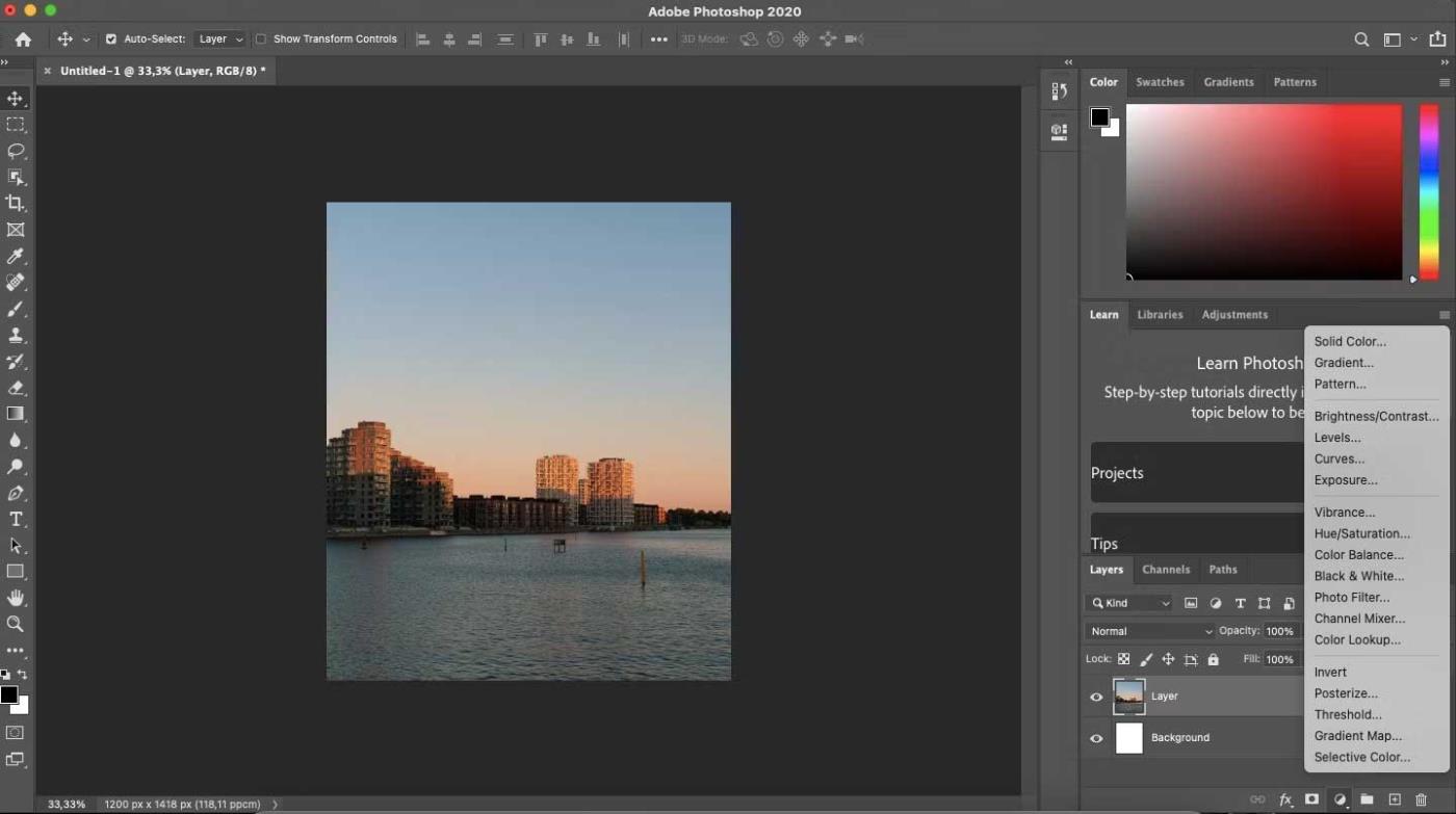 Com crear un efecte d'exposició a Photoshop