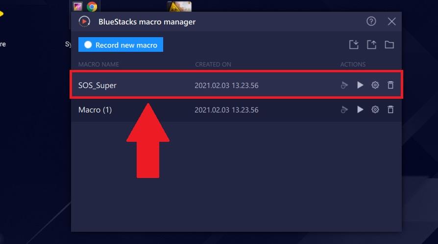 A makrókezelő használata a BlueStacks 5-ben