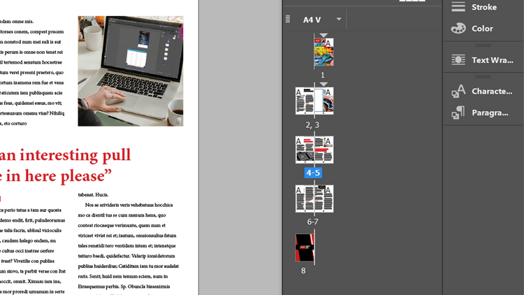 Kā pievienot lappušu numurus programmā Adobe InDesign