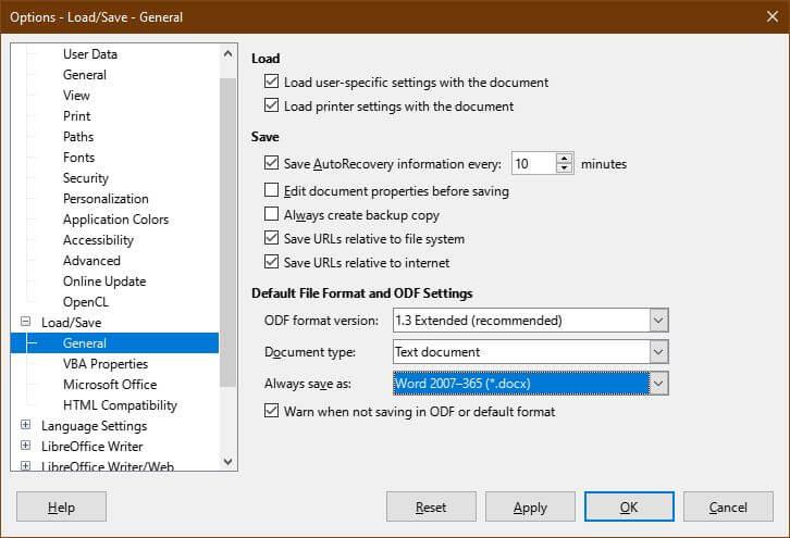 Jak nastavit LibreOffice Writer, aby fungoval jako Microsoft Word