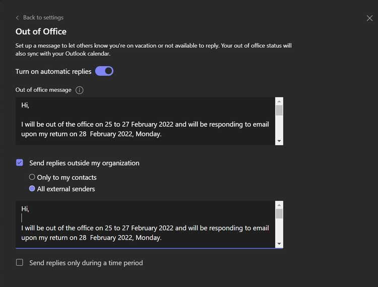 Kako postaviti status "izvan ureda" na Microsoft Teams