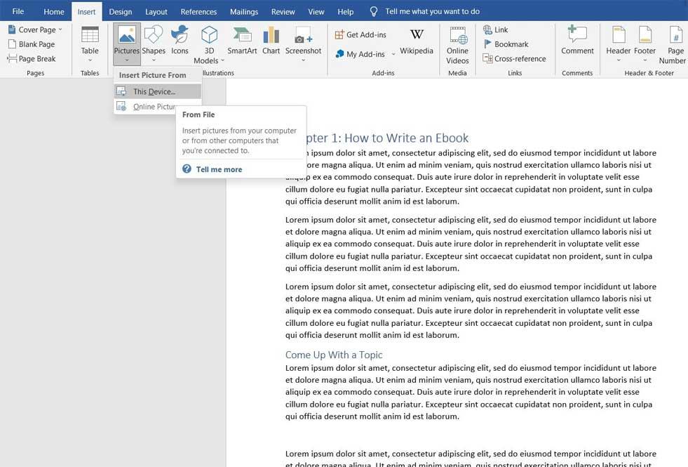 Hur man skapar en e-bok med Microsoft Word