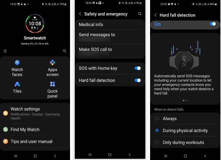 Kako uporabljati funkcijo za nujne primere na uri Samsung Galaxy Watch in drugih pametnih urah