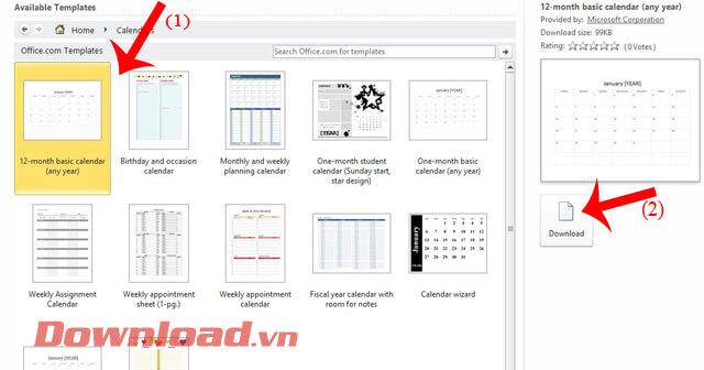 Instruccions per crear un calendari a Microsoft Word