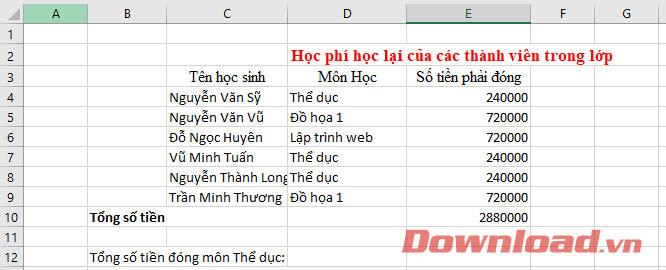 SUMIF, SUMIFS funkcija: nosacītā summa funkcija programmā Excel