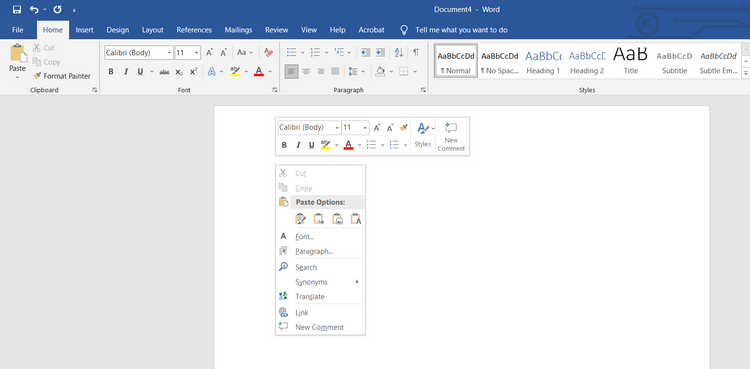 Com girar una taula a Microsoft Word