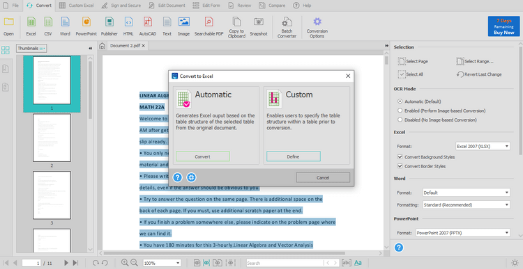 Com esborrar capçaleres i peus de pàgina de taules en documents PDF