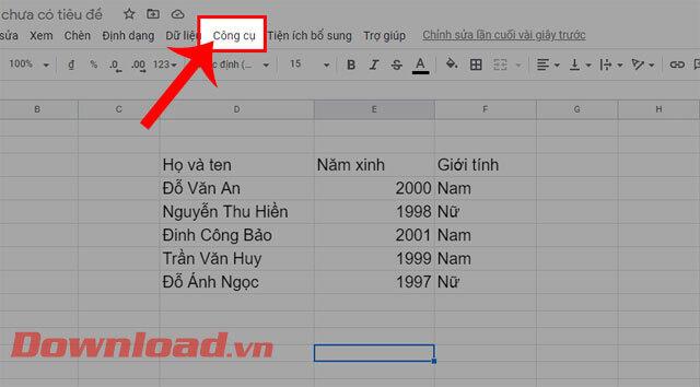 Leiðbeiningar um að athuga stafsetningarvillur á Google Sheets