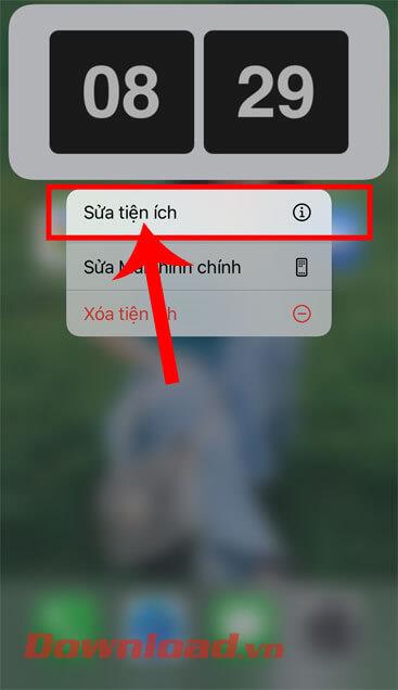 Instruktioner för att installera en flip-klocka för iPhone som visar kalendern