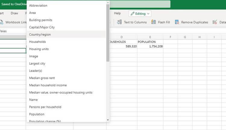 Ako používať funkciu Geografia v programe Microsoft Excel