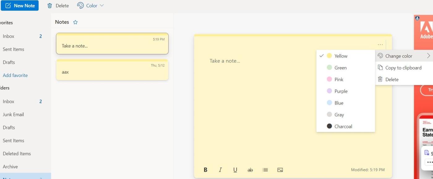 A Sticky Notes használata az Outlook programban az e-mailek jobb kezeléséhez