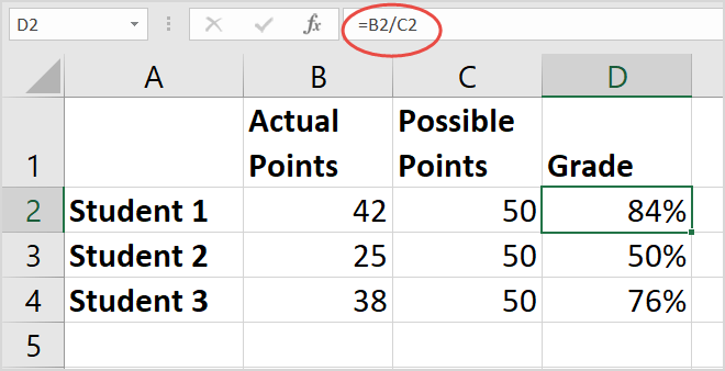 Πώς να υπολογίσετε το ποσοστό στο Excel