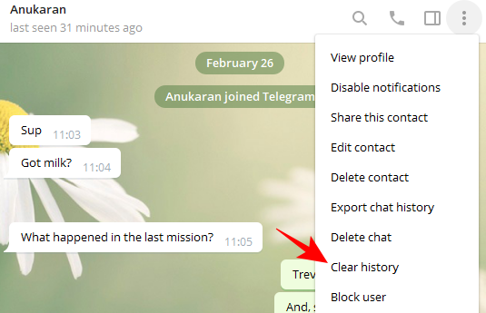 Com enviar missatges d'autodestrucció a Telegram