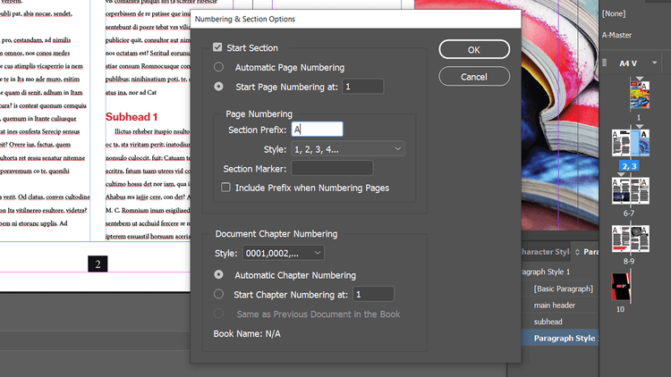 Hvernig á að bæta við blaðsíðunúmerum í Adobe InDesign