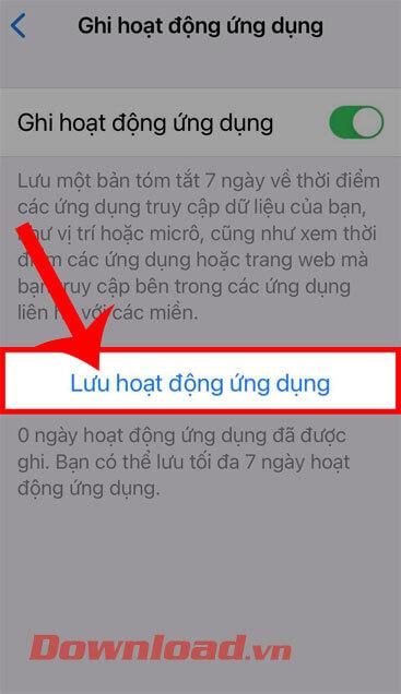 Інструкції щодо моніторингу активності програми на iOS 15