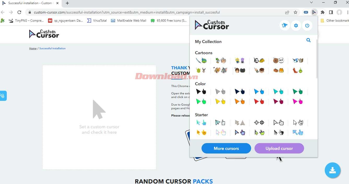 Com canviar el cursor a Google Chrome