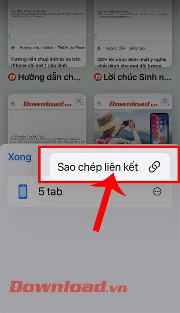 Ohjeet kaikkien linkkien kopioimiseen Safarissa iOS 15:n kanssa