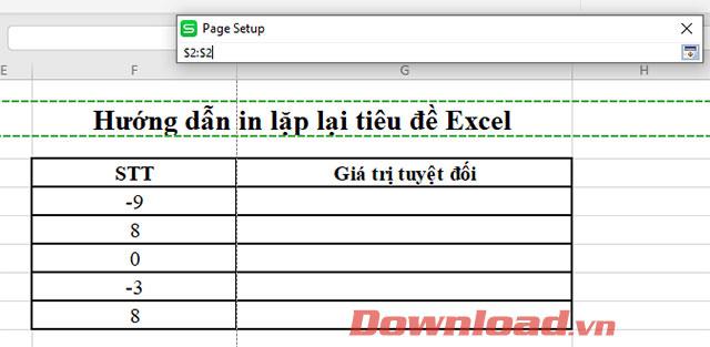 Norādījumi atkārtotu nosaukumu drukāšanai programmā Excel