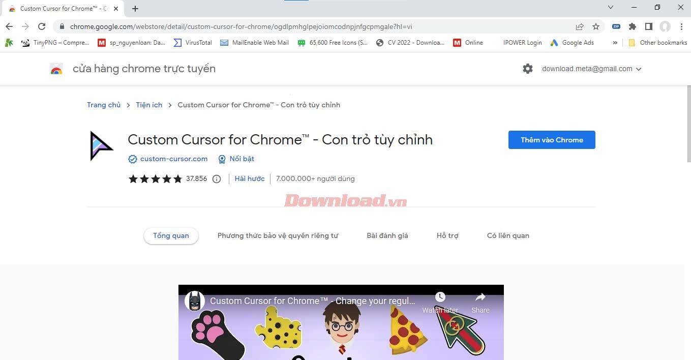 Hvernig á að breyta bendilinn í Google Chrome