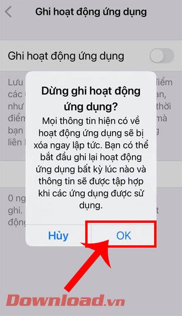 Instruktioner för att övervaka programaktivitet på iOS 15