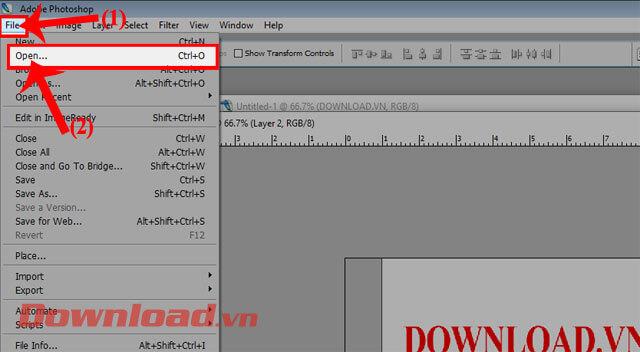 Norādījumi fotoattēlu integrēšanai tekstā programmā Photoshop