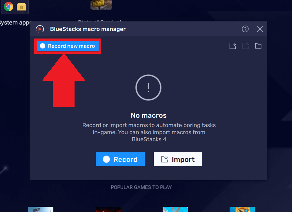 Com utilitzar el gestor de macros a BlueStacks 5