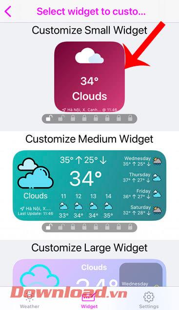 Instruccions per veure la previsió del temps a la pantalla de l'iPhone