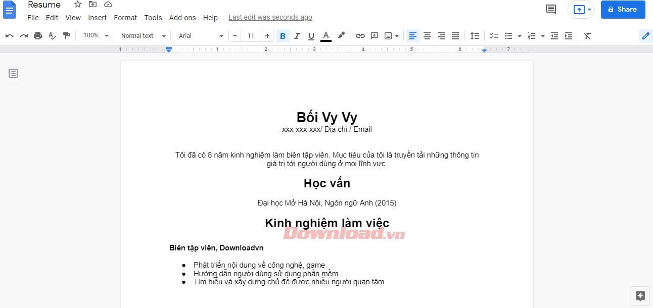 Как да кандидатствате за работа в Google Docs