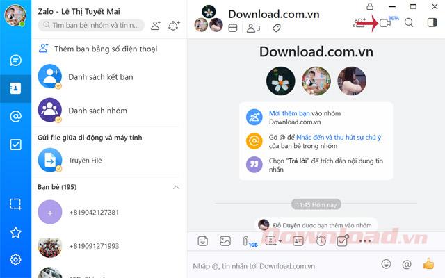Οδηγίες για ομαδικές βιντεοκλήσεις στο Zalo