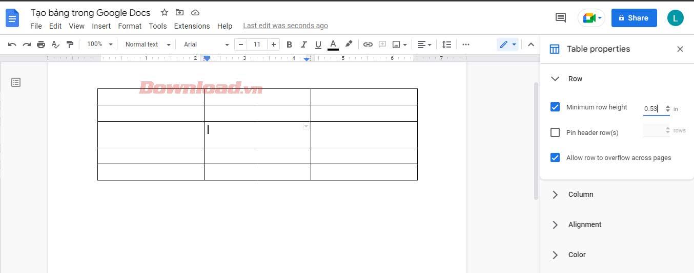 Як створювати та редагувати таблиці в Google Docs