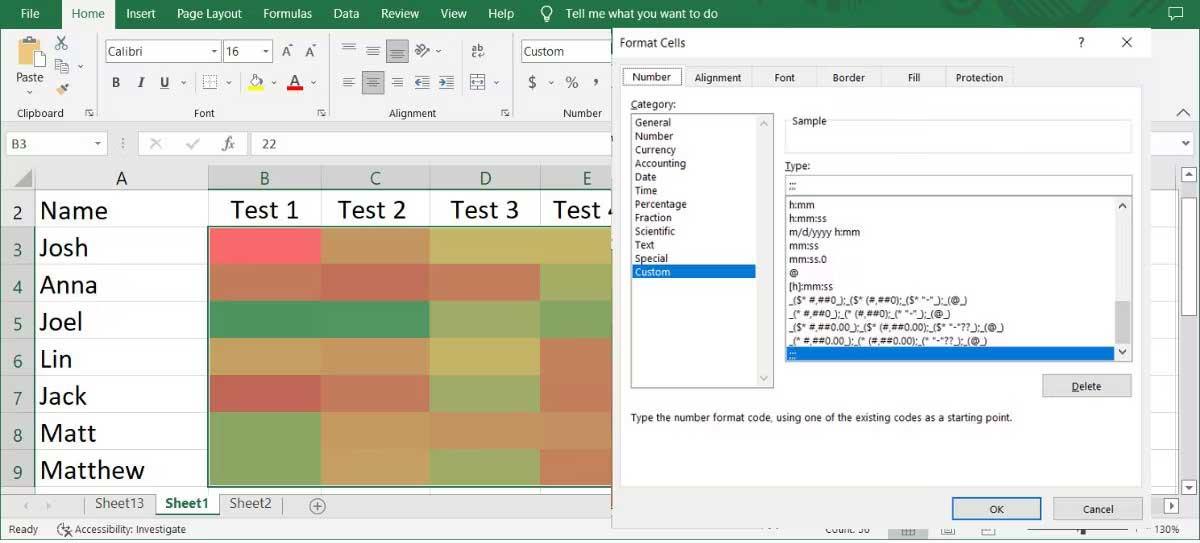 Hvernig á að búa til hitakort í Excel