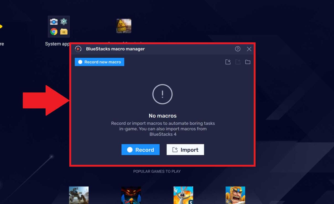 A makrókezelő használata a BlueStacks 5-ben