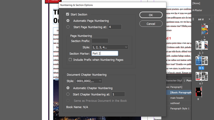 Hvernig á að bæta við blaðsíðunúmerum í Adobe InDesign