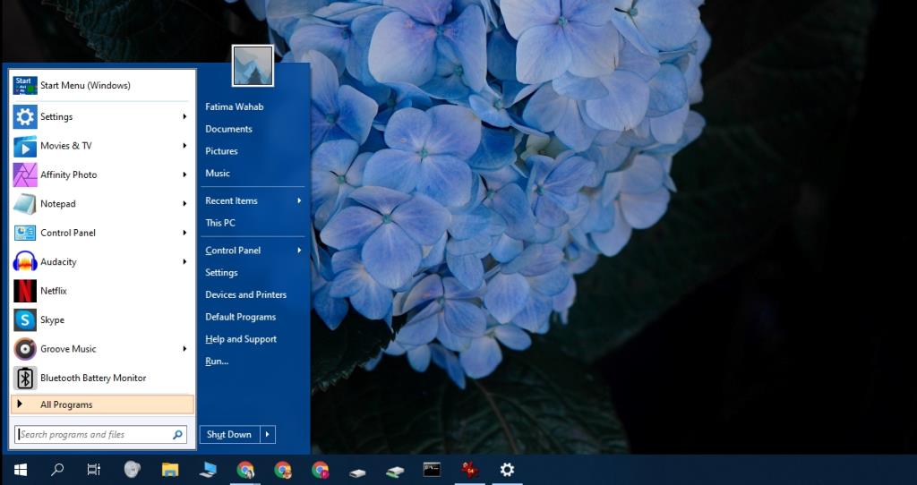 Windows 10:n Käynnistä-valikon muuttaminen