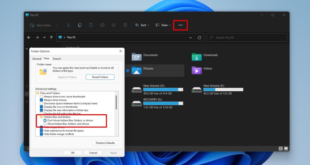 Hur man visar dolda filer i Windows 11