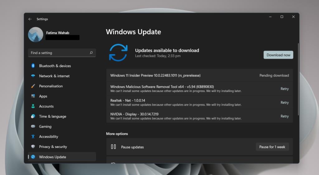 A lassú internet javítása a Windows 11 letöltése után