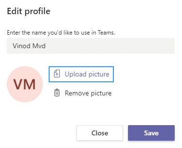 Ne mogu promijeniti sliku profila u timovima, što učiniti?
