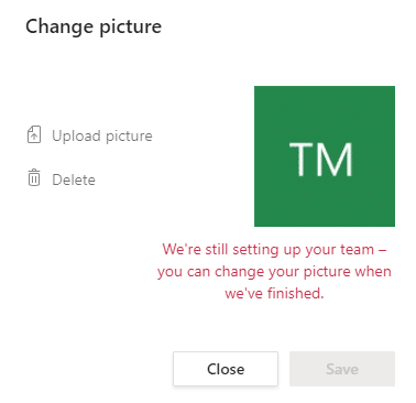 Microsoft Teams: En voi muuttaa tiimini ja kanavani oletuskuvaa.