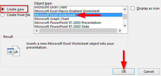 Hvordan legge til Excel-ark og Word-dokumenter enkelt i PowerPoint-lysbilder?