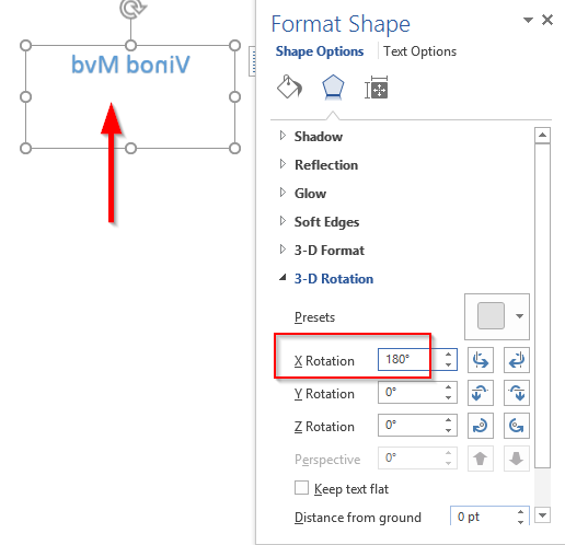 Hvordan snu tekst i et Word 2016 / 2019-dokument?