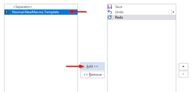 Kā palaist makro, izmantojot pogu programmā Word 2016 un 2019?