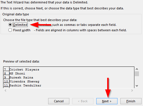 Hvordan opdeles regnearksceller til det halve i Excel 2016 / 2019?