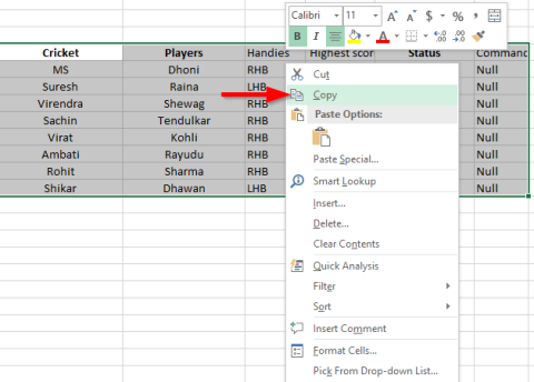 Kuidas lisada Exceli tabelit Word 2016 või 2019 dokumenti?