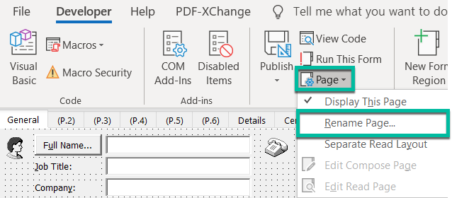 Outlooki vormid: kuidas luua Microsoft Office 2016 / 2019 täidetavaid vorme?