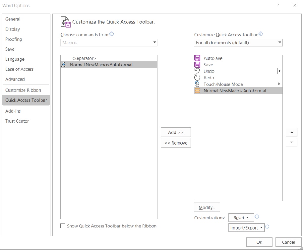 Wordové makrá mimo záznamníka makier: Office 2016, kurz makier 365/2019 a užitočné príklady